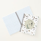 魚釣りロッド&リールフィッシュテーマフィッシャーマンモノグラム ノートブック (内部)