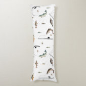 魚釣りロッド&リール魚のテーマパターン ボディピロー (正面縦)