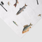 魚釣りロッド&リール魚のテーマパターン 薄葉紙 (詳細)