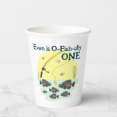 魚釣りワンキッズファースト誕生日クラッパイフィッシュ 紙コップ (正面)