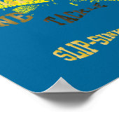 魚釣りワードアートワーク ポスター (角)