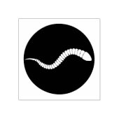 魚釣りワームのアイコン木製アートスタンプ ラバースタンプ (インプリント)