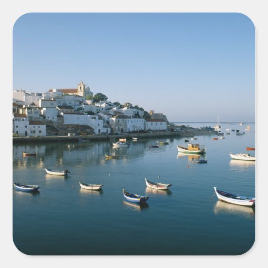 魚釣りヴィレッジオブフェラーグド，アルガルヴェ，ポルトガル2 スクエアシール (正面)