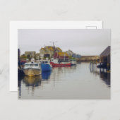 魚釣りヴィレッジノバスコシアカナダアート ポストカード (正面/裏面)