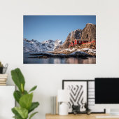 魚釣りヴィレッジハンノヤロフテン ポスター (ホームオフィス)