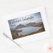 魚釣りヴィレッジレーヌロフテン 長方形シール (封筒)