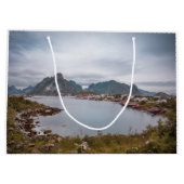 魚釣りヴィレッジロフォテン ラージペーパーバッグ (裏面)