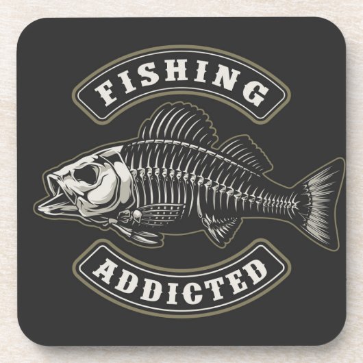 魚釣り中毒コースター | 魚のコルクコースターセット コースター (正面)