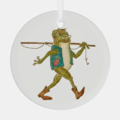 魚釣り今日…素晴らし私が！ ガラスオーナメント (裏面)