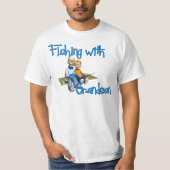 魚釣り付き孫魚釣りシャツ Tシャツ (正面)