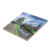 魚釣り伝統的ビレッジマルケン、オランダ タイル (側面)