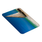 魚釣り伝統的ボートのビーチ マグネット (右側)