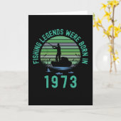 魚釣り伝説は1973生まれ年に起こった カード (黄色い花)