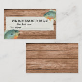 魚釣り何人の魚釣りベビーシャワーゲームカード エンクロージャーカード (正面/裏面)