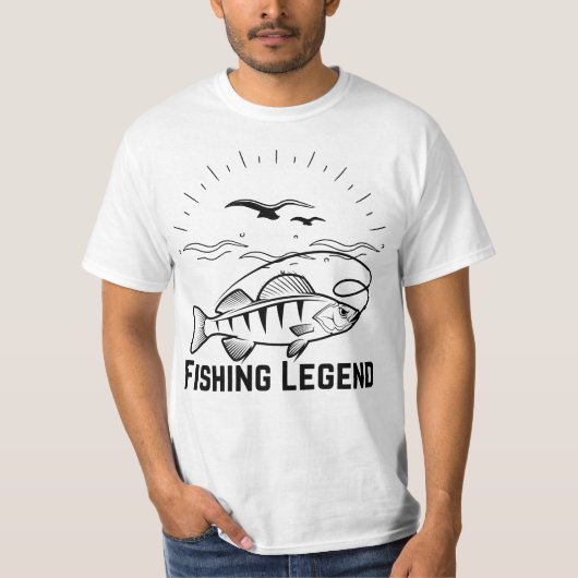 魚釣り凡例 Tシャツ (正面)