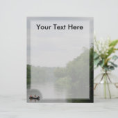 魚釣り切り取りレターヘッド (スタンド正面)