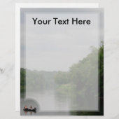 魚釣り切り取りレターヘッド (正面/裏面)