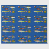 魚釣り包装紙 ラッピングペーパー (フラット)