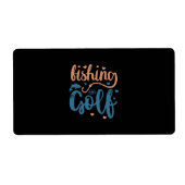 魚釣り及びゴルフ ラベル (正面)