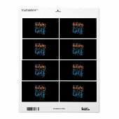 魚釣り及びゴルフ ラベル (フルシート)