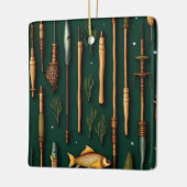 魚釣り収集 セラミックオーナメント (左)