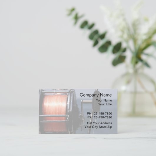 魚釣り名刺 名刺 (スタンド正面)