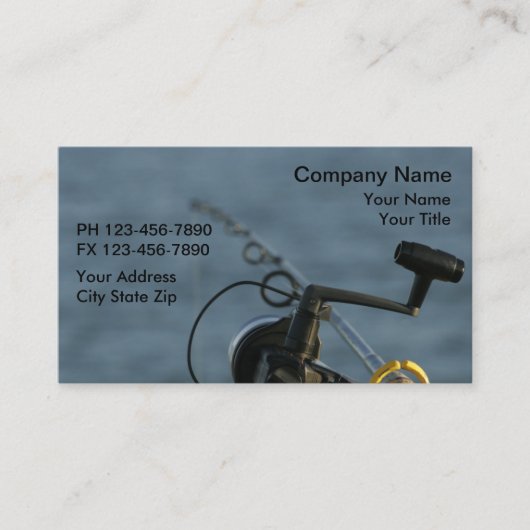 魚釣り名刺 名刺 (正面)