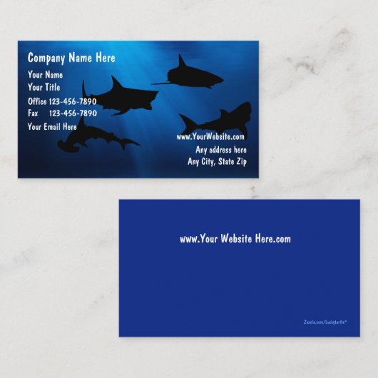 魚釣り名刺 名刺 (正面/裏面)