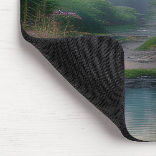 魚釣り図 マウスパッド (コーナー)