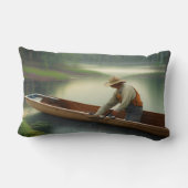 魚釣り図 ランバークッション (裏面)