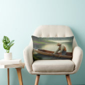 魚釣り図 ランバークッション (椅子)