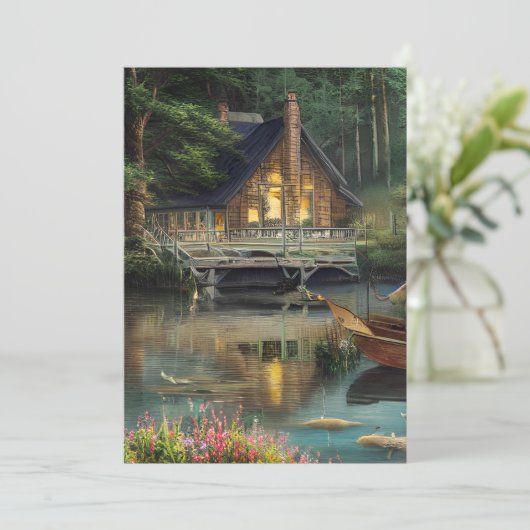 魚釣り図 招待状 (スタンド正面)