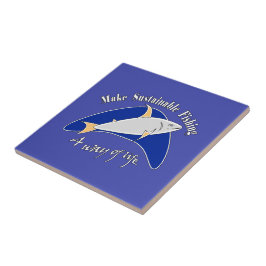 魚釣り地球に優しを生き方にする タイル