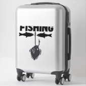 魚釣り大会 シール (スーツケース)