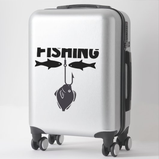 魚釣り大会 シール (スーツケース)