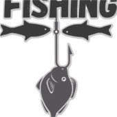 魚釣り大会 シール (正面)