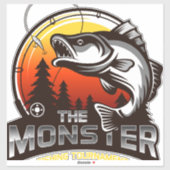 魚釣り大会 シール (シート)