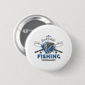 魚釣り大会，魚，漁師，湖，海，海 缶バッジ (正面&裏面)