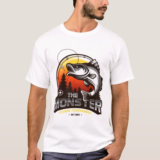 魚釣り大会 Tシャツ (正面)