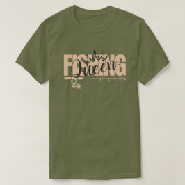 魚釣り女王 | バラ – 黒 Tシャツ