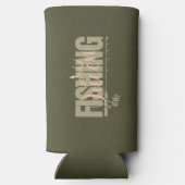 魚釣り女王 | バラn軍隊 スリム缶クーラー (裏面)