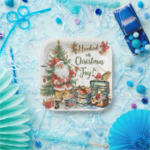 魚釣り好きの魚釣りクリスマス ペーパープレート (パーティー)