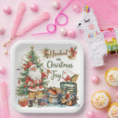 魚釣り好きの魚釣りクリスマス ペーパープレート (パーティー)