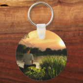 魚釣り専用キーチェーン キーホルダー (正面)