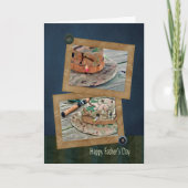 魚釣り帽子（父の日） カード (正面)