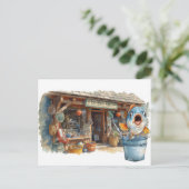 魚釣り店 ポストカード (スタンド正面)