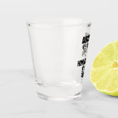 魚釣り引用文おもしろいがLargemouth Bass Work ショットグラス (左)