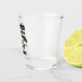 魚釣り引用文おもしろいがLargemouth Bass Work ショットグラス (右)