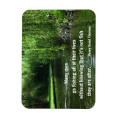 魚釣り引用文バイヘンリー・デイヴィッド・ソロー マグネット (縦)