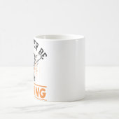 魚釣り引用文私はむしろ魚釣り男性の女性になる コーヒーマグカップ (中央)